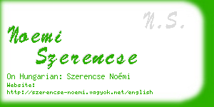 noemi szerencse business card