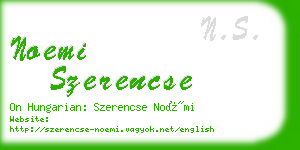 noemi szerencse business card